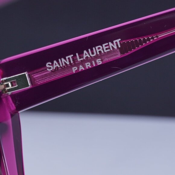 Final Price! Saint Laurent SL276 MICA 061 Cyclamen/Khaki Sunglasses - Picture 9 of 13
